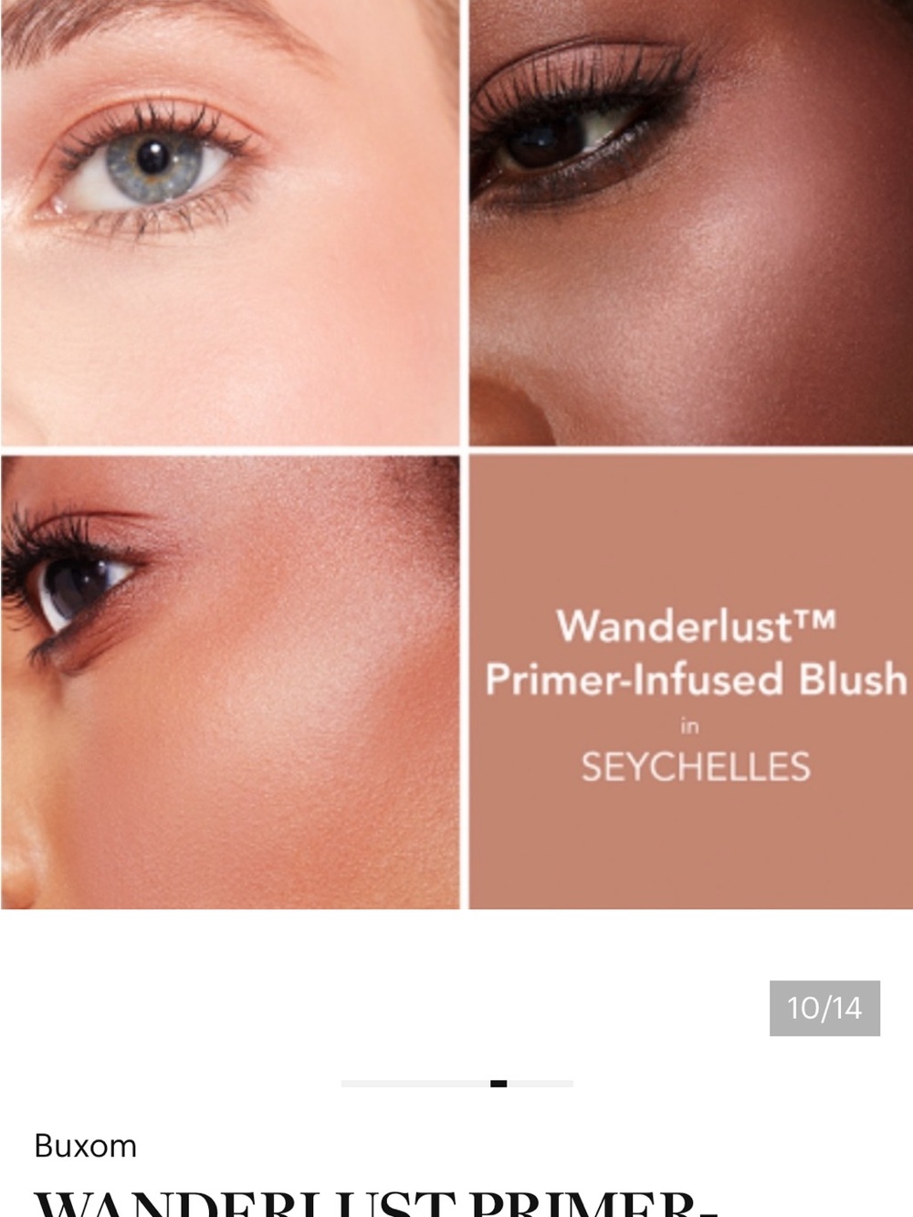 Wanderlust seychelles Buxom discontinued Shimmer Blush nwot - Picture 6 of 6